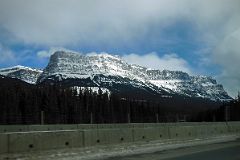 05A Castle Mountain Afternoon From Trans Canada Highway Driving Between Banff And Lake Louise in Winter.jpg